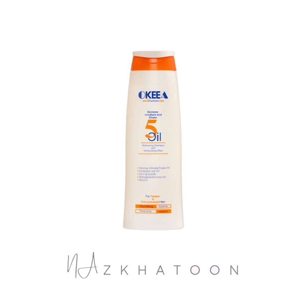 شامپو اکیا حاوی ۵ روغن مغذی | OKEEA 5 Oils Nourishing Shampoo