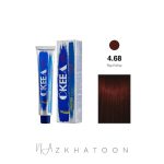 رنگ مو 100میل اکیا OKEEA سری RED WINE شماره 4/68 شراب قرمز