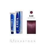 رنگ مو 100میل اکیا OKEEA سری VIOLET GRAPE شماره 6/22 شرابی انگوری روشن