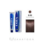 رنگ مو 100میل اکیا OKEEA سری HOT&COLD BROWN شماره 6/53 کاکائویی
