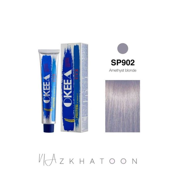 رنگ مو 100میل اکیا OKEEA سری SPECIAL شماره SP902 بلوند ارغوانی