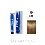 رنگ مو 100میل اکیا OKEEA سری  NATURAL INTENSE شماره 8/00 بلوند روشن قوی