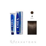 رنگ مو 100میل اکیا OKEEA سری NATURAL شماره 4 قهوه ای طبیعی