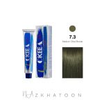 رنگ مو 100میل اکیا OKEEA سری OLIVE شماره 7/3 بلوند زیتونی متوسط