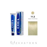 رنگ مو 100میل اکیا OKEEA سری OLIVE شماره 11/3 بلوند زیتونی فوق العاده روشن