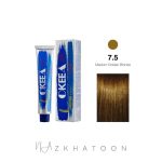 رنگ مو 100میل اکیا OKEEA سری GOLDEN شماره 7/5 بلوند طلایی متوسط