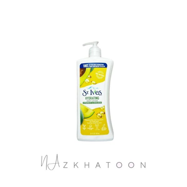 لوسیون بدن سنت ایوز عصاره ویتامین E و آووکادو | ST. Ives Nourish & Revive Body Lotion Vitamin E & Avocado