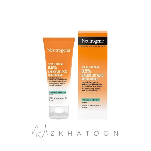 مرطوب کننده ضد جوش نوتروژینا حاوی سالیسیلیک اسید | Neutrogena Moisturiser with Salicylic Acid