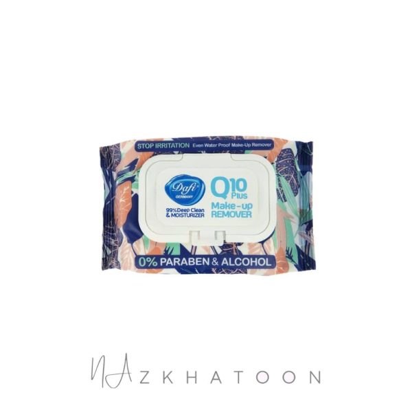 دستمال مرطوب پاک‌کننده آرایش چشم و صورت دافی رایحه گلی | Dafi Makeup Remover Wipes Eye & Face