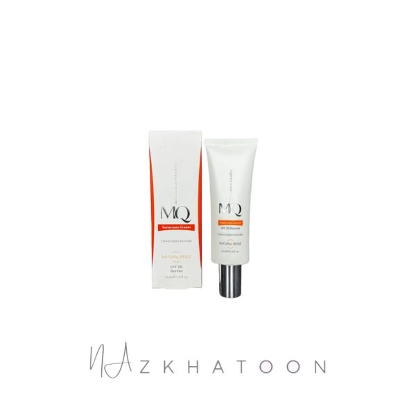 ضدآفتاب ام‌کیو مدل پوست نرمال رنگ نچرال بژ | MQ Sunscreen Cream Normal Skin SPF 50 Natural Beige