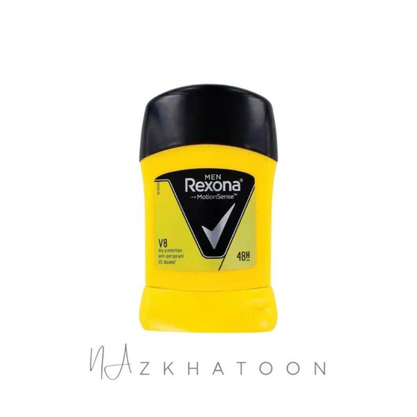 مام استیک مردانه رکسونا مدل وی۸ درای پروتکشن | Rexona MEN V8 Dry Protection Antiperspirant