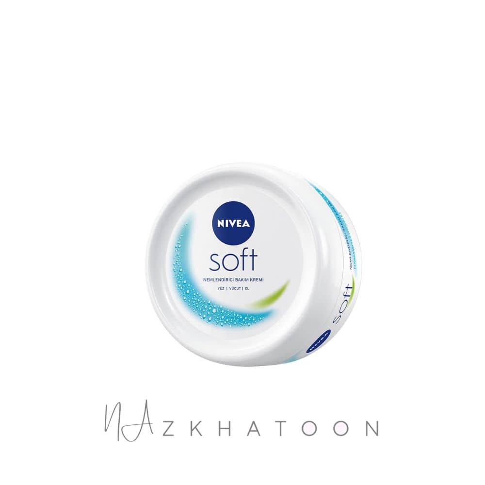 کرم نرم_کننده و آبرسان نیوآ ۳۰۰ میل NIVEA Soft Canlandırıcı & Nemlendirici Bakım Kremi (2) (1)