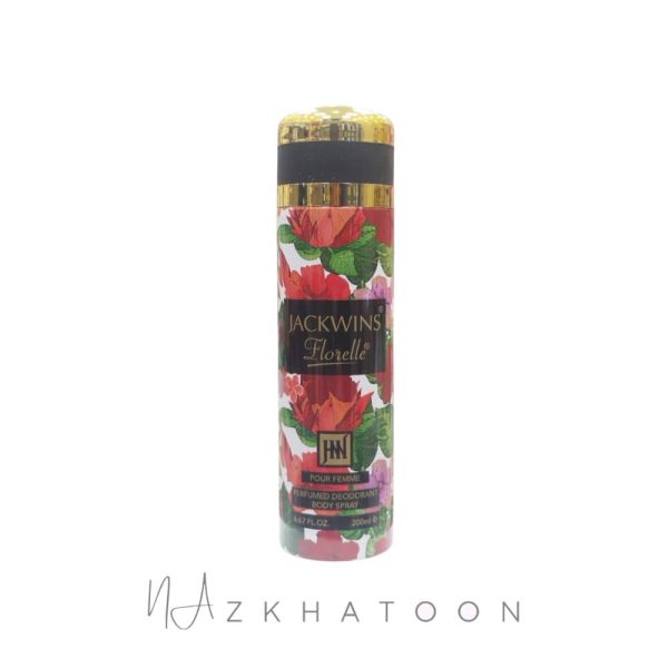 اسپری خوشبو کننده بدن زنانه جک وینز رایحه گوچی فلورا | Jackwins Body Spray Gucci Flora