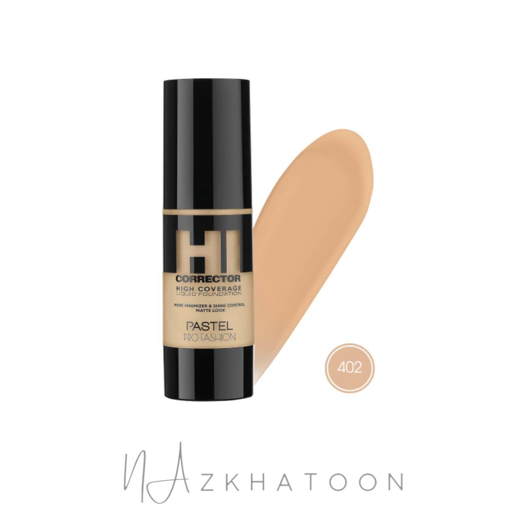 کرم پودر پوشانندگی بالا پاستل شماره 404 | Pastel High Coverage Liquid Foundation 404