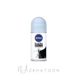 مام رول زنانه نیوا مدل بلک اند وایت پیور | NIVEA BLACK & WHITE Roll-On Deodorant