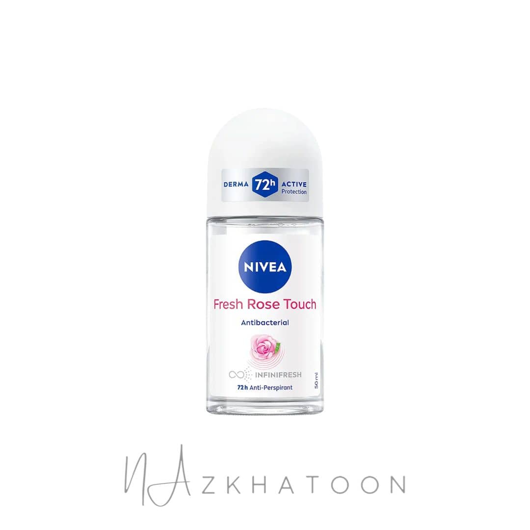 مام رول زنانه نیوا مدل رز تاچ (1) مام رول زنانه نیوا مدل فرش رز تاچ | NIVEA Fresh Rose Touch Roll-On Deodorant - Image 1