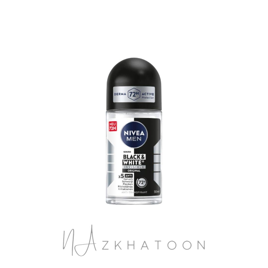 مام رول نیوا سیلور پروتکت (2) (1) مام رول مردانه نیوا مدل بلک اند وایت اورجینال | NIVEA BLACK & WHITE ORIGINAL Roll-On Deodorant - Image 1