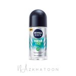 مام رول مردانه نیوا مدل فرش کیک | NIVEA FRESH KICK Roll-On Deodorant