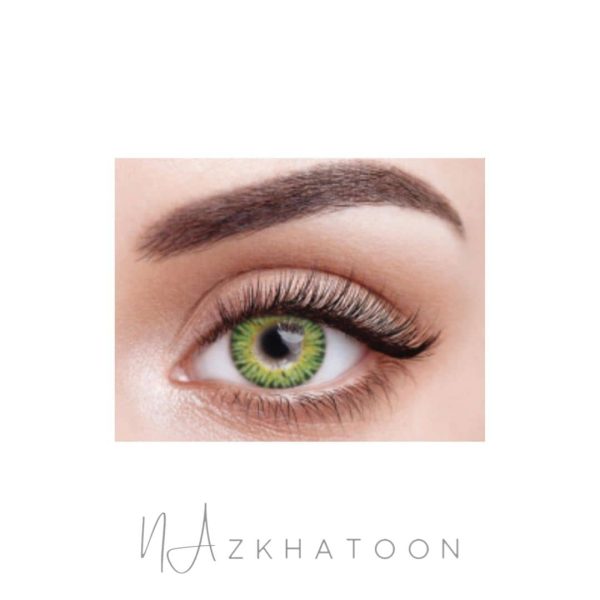 لنز رنگی چشم نیو ویژن امبر گرین | New Vision Colored Eye Contact Lens Amber Green
