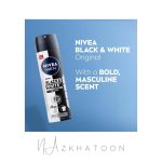 اسپری ضدتعریق مردانه بلک اند وایت اینویزیبل اورجینال نیوآ | NIVEA MEN Black & White Invisible Original Antiperspirant Spray - Image 3