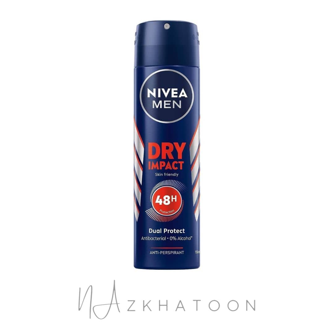_Nivea Men Dry Impact A (1) اسپری ضدتعریق مردانه درای ایمپکت نیوآ | NIVEA MEN Dry Impact Antiperspirant Spray - Image 1