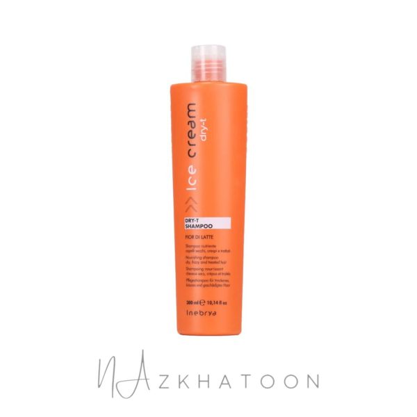 شامپو مخصوص موهای خشک آیس‌کریم اینبریا 300میل | Inebrya Ice Cream DRY-T Hair Shampoo