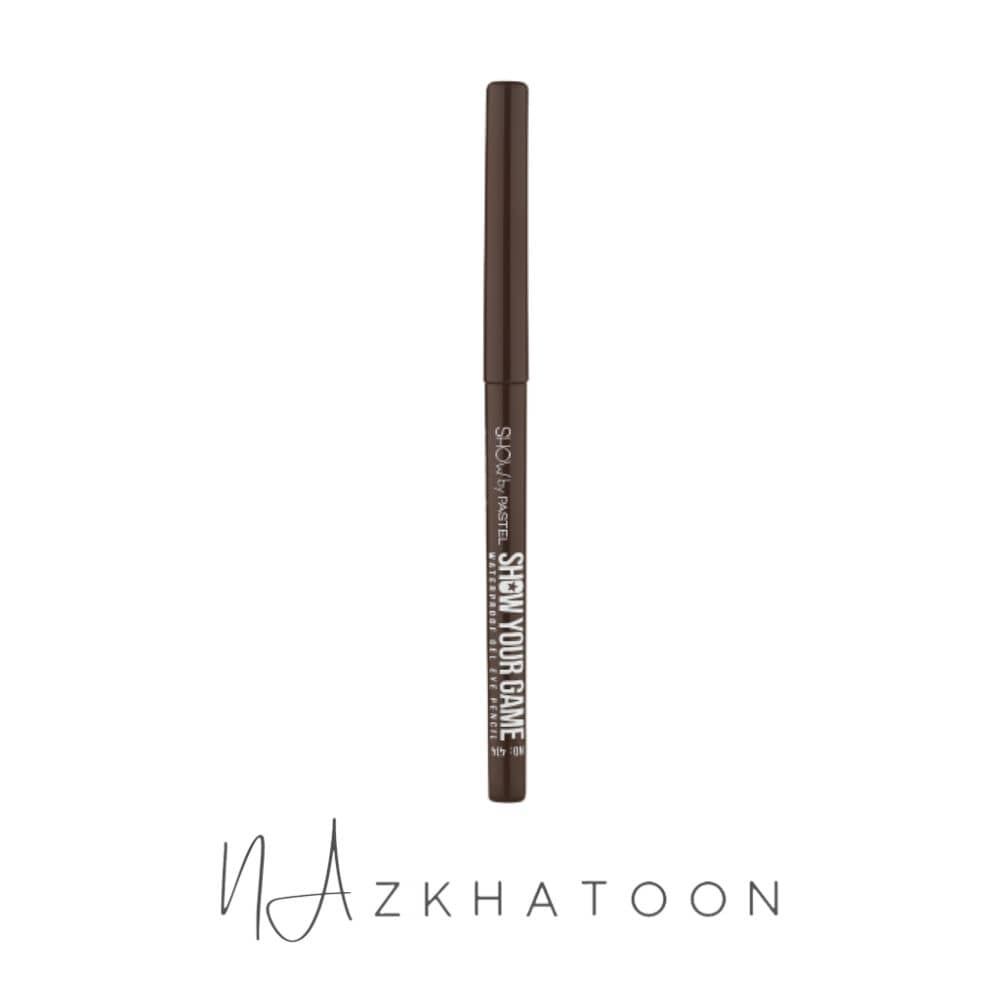 مداد چشم پیچی 414 A (1) مداد چشم ژلی پیچی پاستل شماره ۴۱۴ قهوهای | Show By Pastel Waterproof Gel Eyeliner 414 - Image 1
