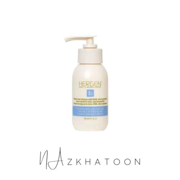 ترمیم‌کننده موی هرژن B3 بس 100میل | HERGEN B3 Leave-In Treatment for Stressed, Coloured and Permed Hair