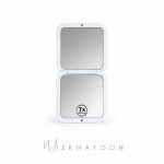 آینه آرایشی تاشو دوطرفه وین مدل M104 سفید | WIAN M104 Foldable Mirror White - Image 2