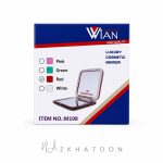 آینه آرایشی جیبی مربع وین مدل M108 قرمز با بزرگنمایی ۱۰ برابر | WIAN Cosmetics M108 Red - Image 3
