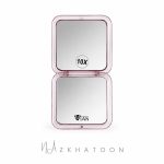 آینه آرایشی جیبی مربع وین مدل M108 قرمز با بزرگنمایی ۱۰ برابر | WIAN Cosmetics M108 Red - Image 2