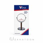 آینه آرایشی گرد رومیزی وین مدل M225 پایه چوبی با بزرگنمایی 10 برابر | WIAN Cosmetics M225 10X - Image 2