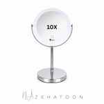 آینه آرایشی رومیزی چراغ‌دار وین مدل M310 شارژی با بزرگنمایی 10 برابر | WIAN Cosmetics M310 LED 10X