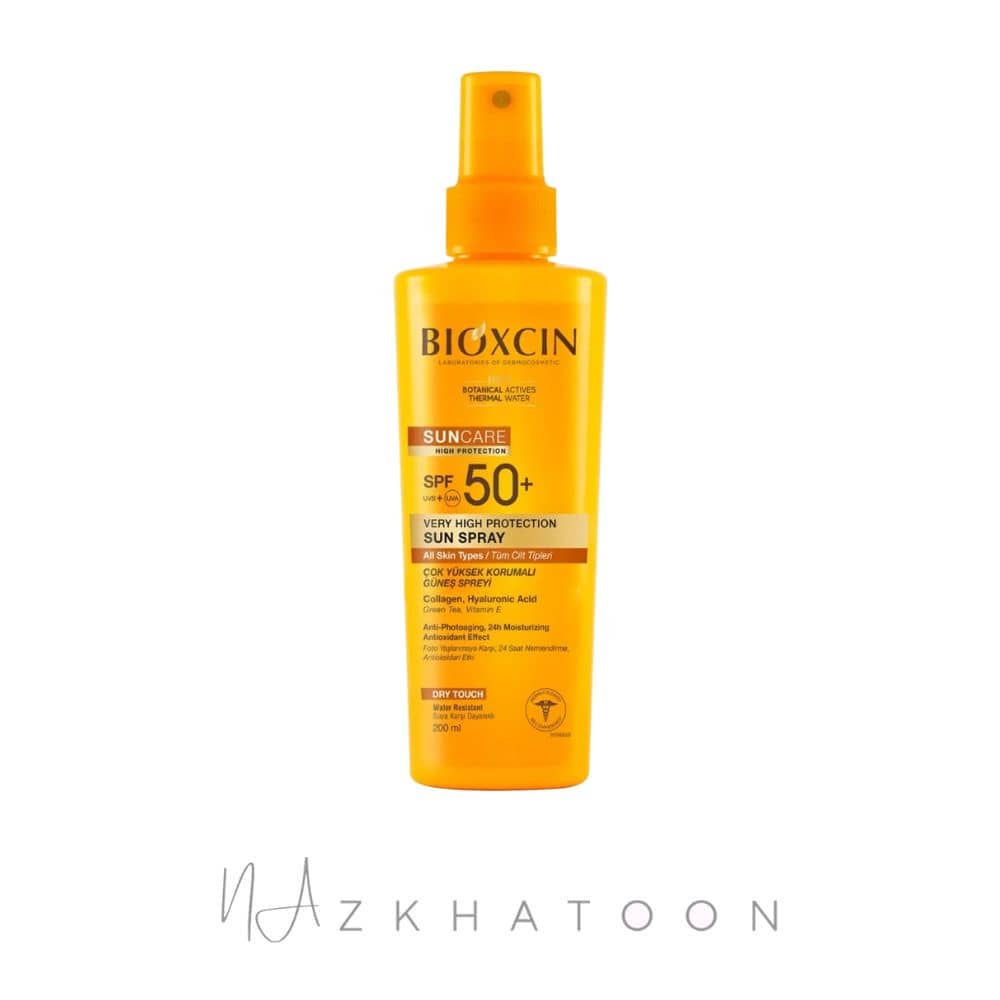 اسپری ضد آفتاب بیوکسین SPF 50+ مناسب انواع پوست (1) اسپری ضد آفتاب بیوکسین SPF 50+ مناسب انواع پوست | Bioxcin Sun Care High Protection SPF 50+ Sun Spray - Image 1