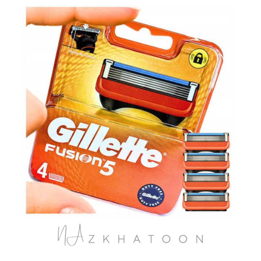 تیغ یدک ژیلت فیوژن ۵ چهار عددی (2) (1) تیغ یدک ژیلت فیوژن ۵ چهار عددی | Gillette Fusion5 - Image 1
