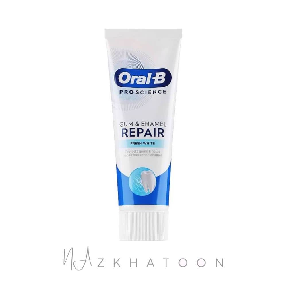 خمیر دندان اورال بی پرو ریپیر فرش وایت (1) خمیر دندان اورال بی پرو ریپیر فرش وایت | Oral-B Pro Repair Fresh White Toothpaste - Image 1