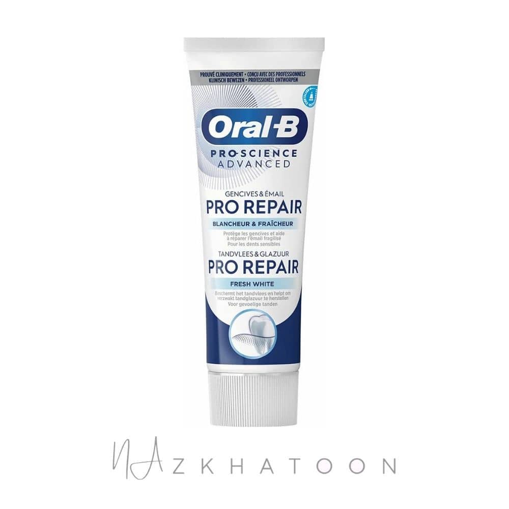 خمیر دندان اورال بی پرو ریپیر فرش وایت (2) خمیر دندان اورال بی پرو ریپیر فرش وایت | Oral-B Pro Repair Fresh White Toothpaste - Image 1