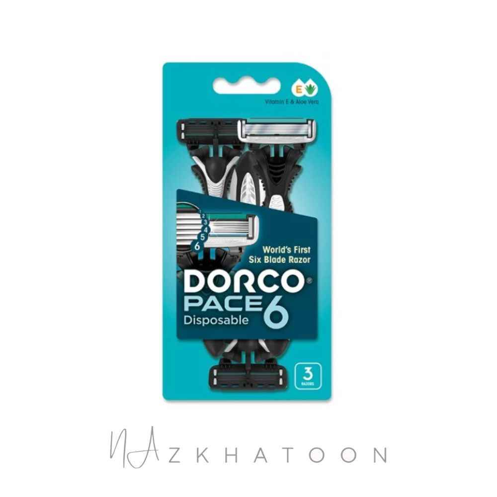 خودتراش دورکو ۶ تیغه ۳ عددی مدل پیس ۶ (1) خودتراش دورکو ۶ تیغه ۳ عددی مدل پیس ۶ | Dorco Pace 6 - Image 1