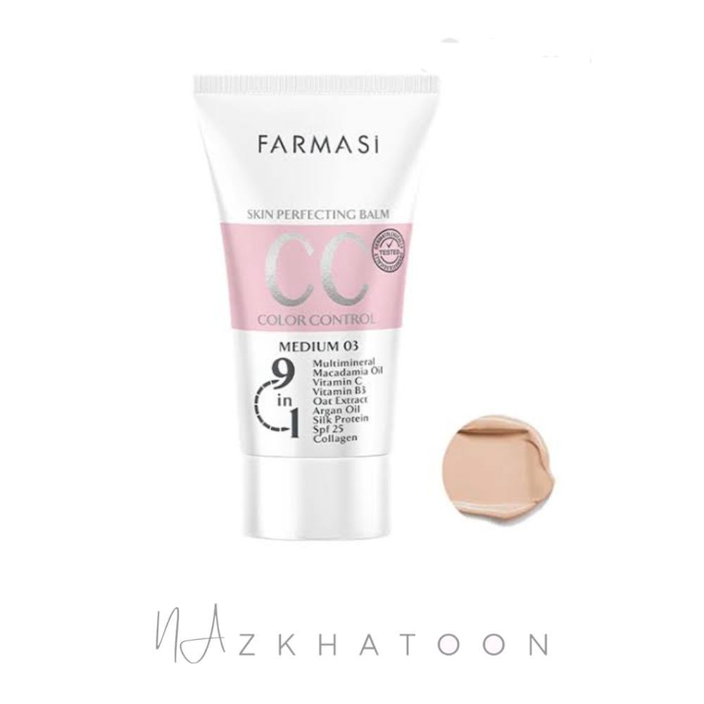 سی سی کرم فارمسی شماره 03 مدیوم 4 سی سی کرم فارمسی شماره 03 مدیوم | Farmasi CC Color Control Cream Medium 03 - Image 1