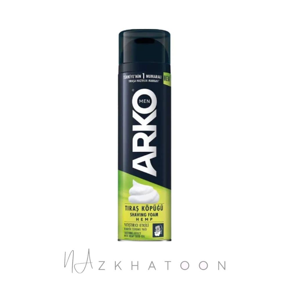 فوم اصلاح آرکو من مدل همپ (1) فوم اصلاح آرکو من مدل همپ | Arko Men Hemp Shaving Foam - Image 1